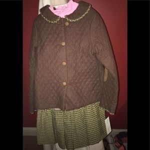 NWT 3 pc Girls Peaches & Cream Outfit